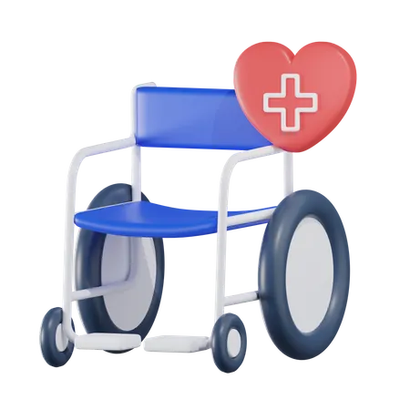 Fauteuil roulant  3D Icon