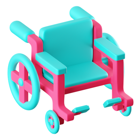 Fauteuil roulant  3D Icon