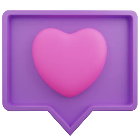 Commentaires d'amour préférés  3D Icon