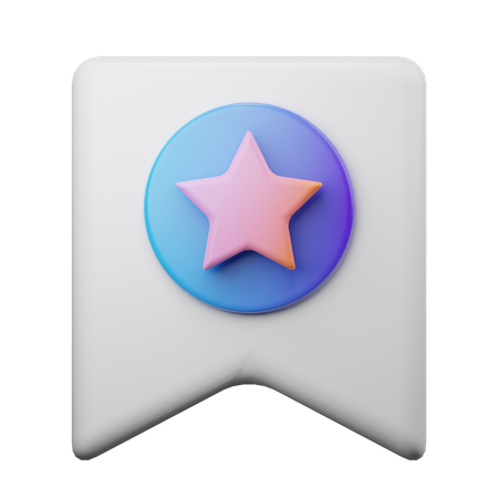 Favoriten-Lesezeichen  3D Icon