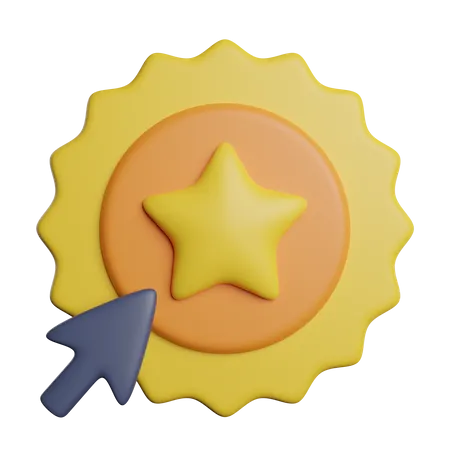 Favourite Click Button 3D Icon