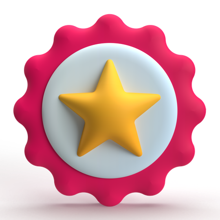 Favorite badge  3D Icon