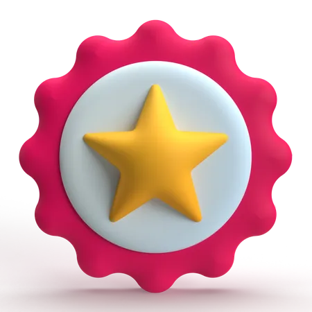 Favorite badge  3D Icon