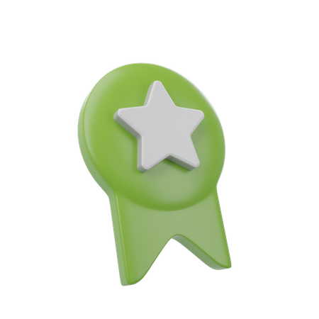 Favorite Badge 3D Icon
