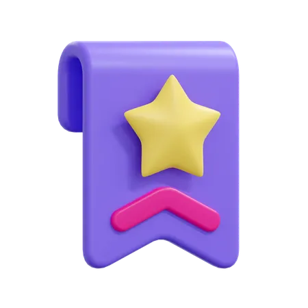 Favorite Bookmark  3D Icon