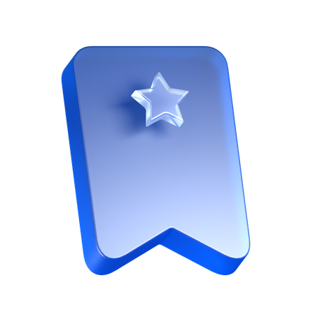 Favorite Bookmark  3D Icon
