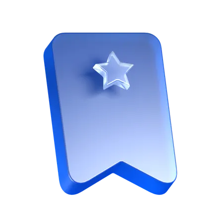 Favorite Bookmark  3D Icon