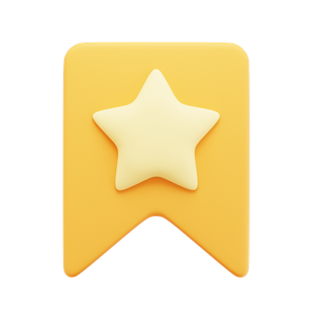 Favorite Bookmark  3D Icon