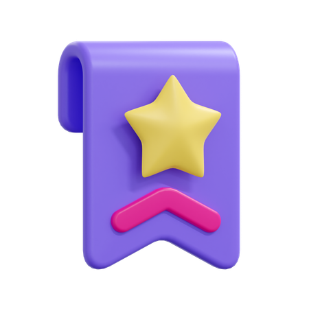 Favorite Bookmark  3D Icon