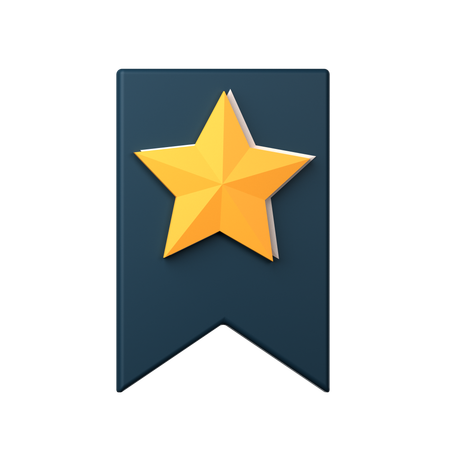 Favorite Bookmark  3D Icon