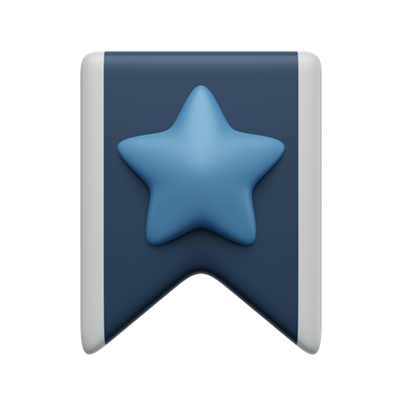 Favorite Bookmark 3D Icon
