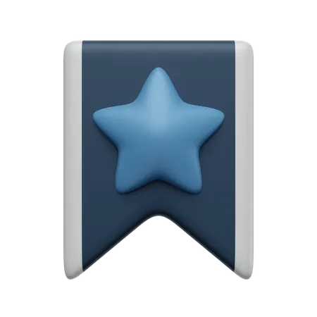 Favorite Bookmark 3D Icon