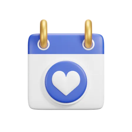 Favorite Calendar  3D Icon