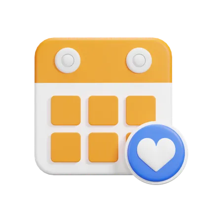 Favorite Calendar  3D Icon