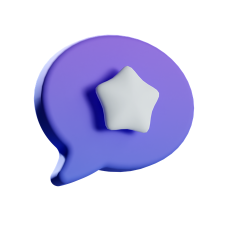 Favorite Chat  3D Icon