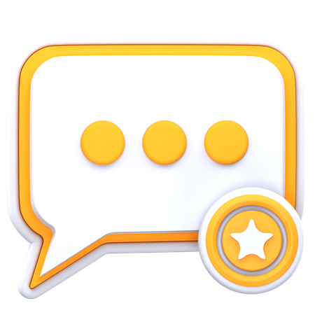 Favorite chat  3D Icon