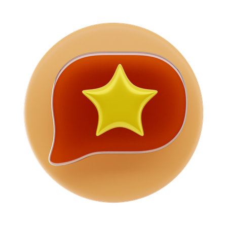 Favorite Chat  3D Icon
