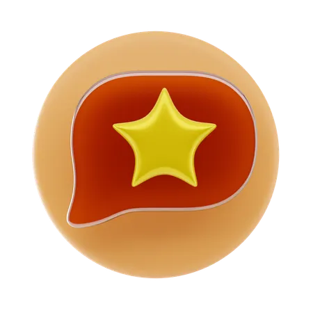 Favorite Chat  3D Icon