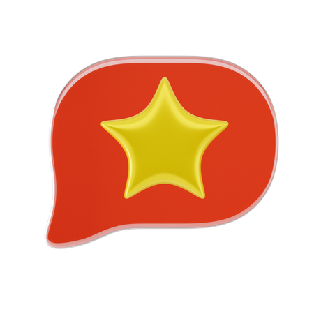 Favorite Chat  3D Icon