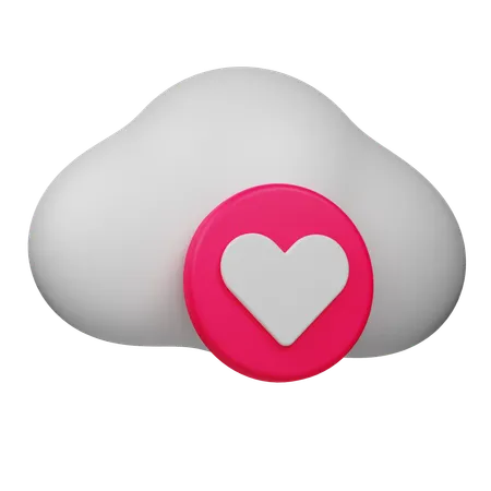 Favorite Cloud  3D Icon
