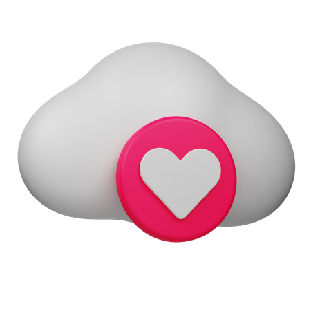 Favorite Cloud  3D Icon