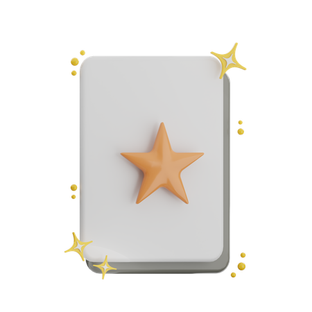 Favorite Document  3D Icon