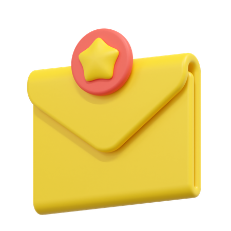 Favorite email  3D Icon