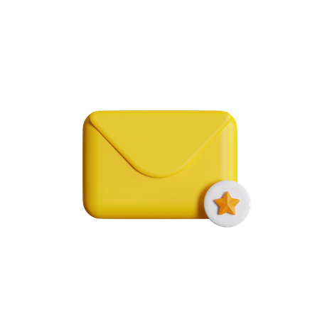 Favorite Email  3D Icon