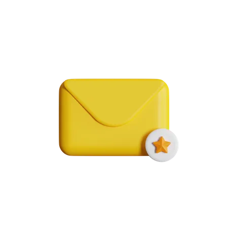 Favorite Email  3D Icon