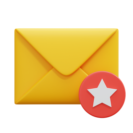 Favorite Email  3D Icon