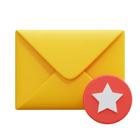 Favorite Email  3D Icon