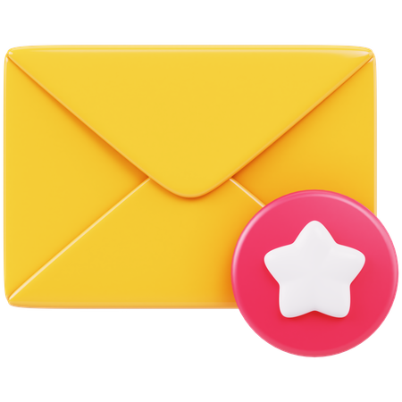 Favorite Email  3D Icon