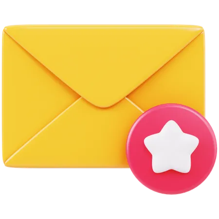 Favorite Email  3D Icon