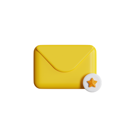 Favorite Email 3D Icon