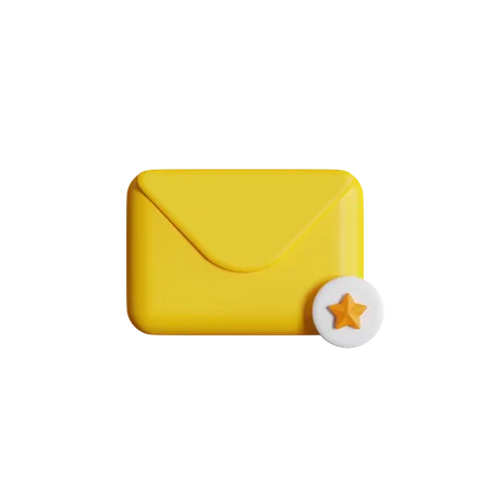 Favorite Email 3D Icon