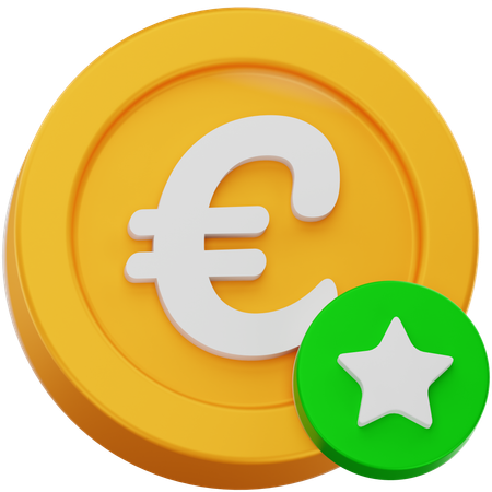 好きなユーロ硬貨  3D Icon