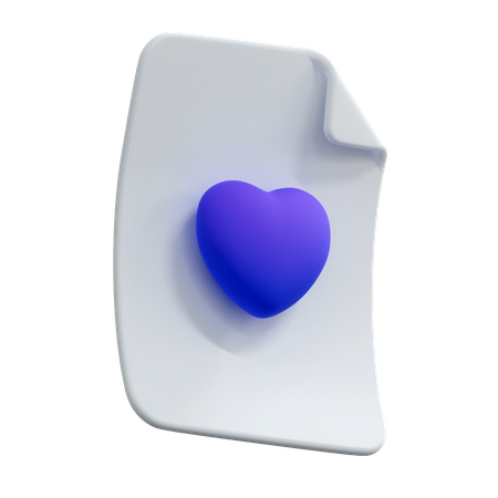 Favorite File  3D Icon