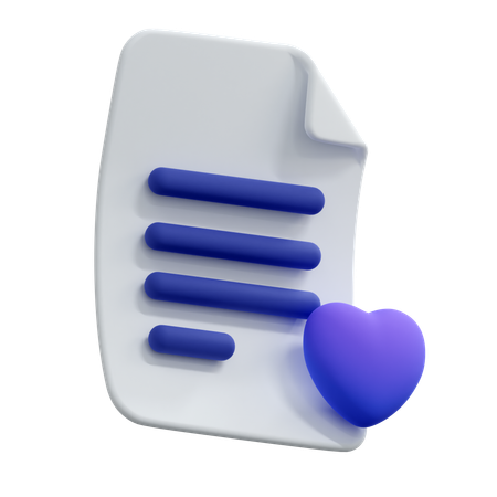 Favorite File  3D Icon