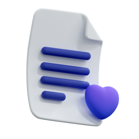 Favorite File  3D Icon