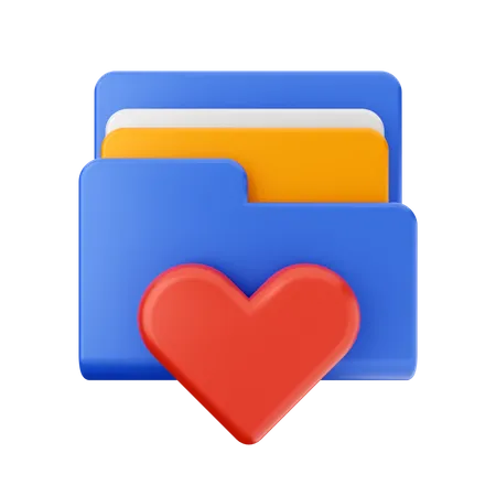 Favorite File  3D Icon