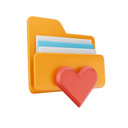 Favorite File  3D Icon