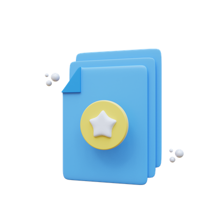 Favorite File  3D Icon