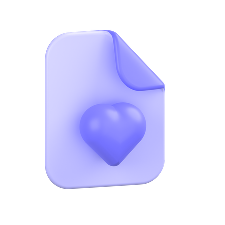 Favorite-file 3D Icon