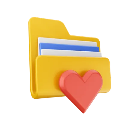 Favorite File 3D Icon