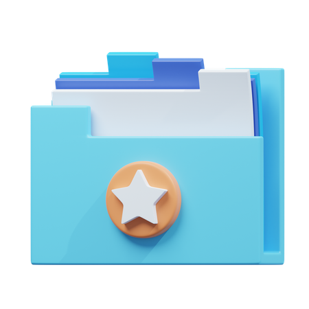 Favorite folder  3D Icon