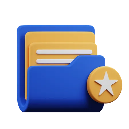 Favorite Folder  3D Icon
