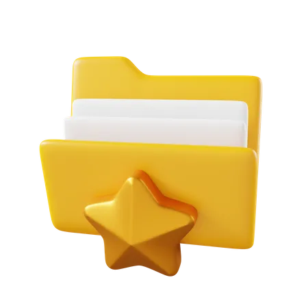 Favorite Folder  3D Icon