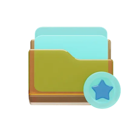 Favorite Folder  3D Icon