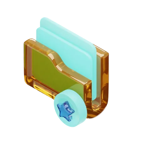 Favorite Folder  3D Icon