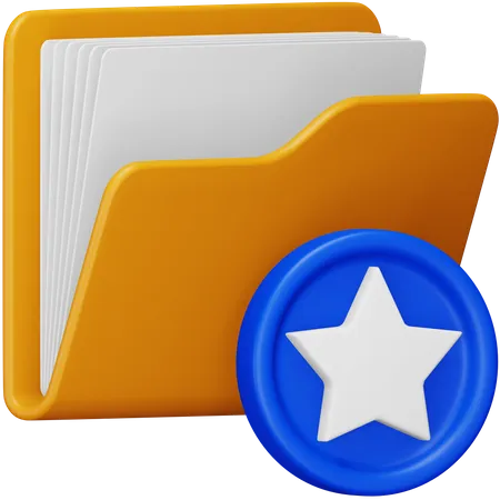 Favorite Folder  3D Icon